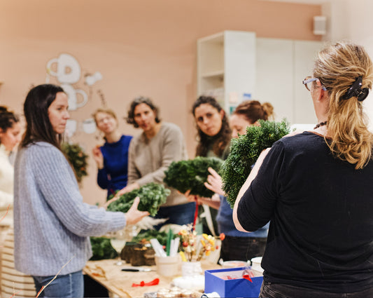 Atelier couronnes de NOEL