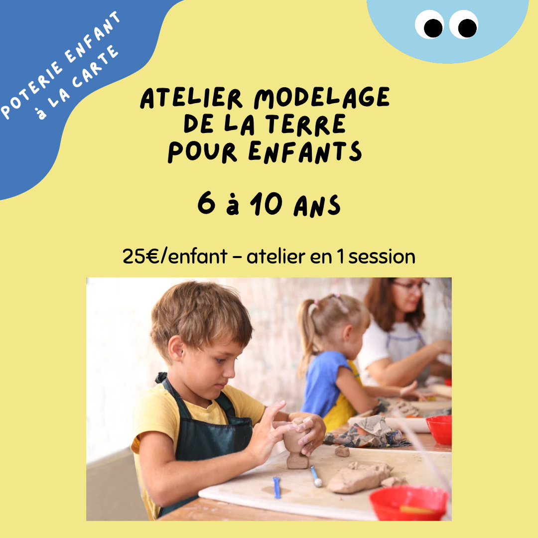 Atelier MODELAGE enfant / 6-10 ans / Atelier en 1 session