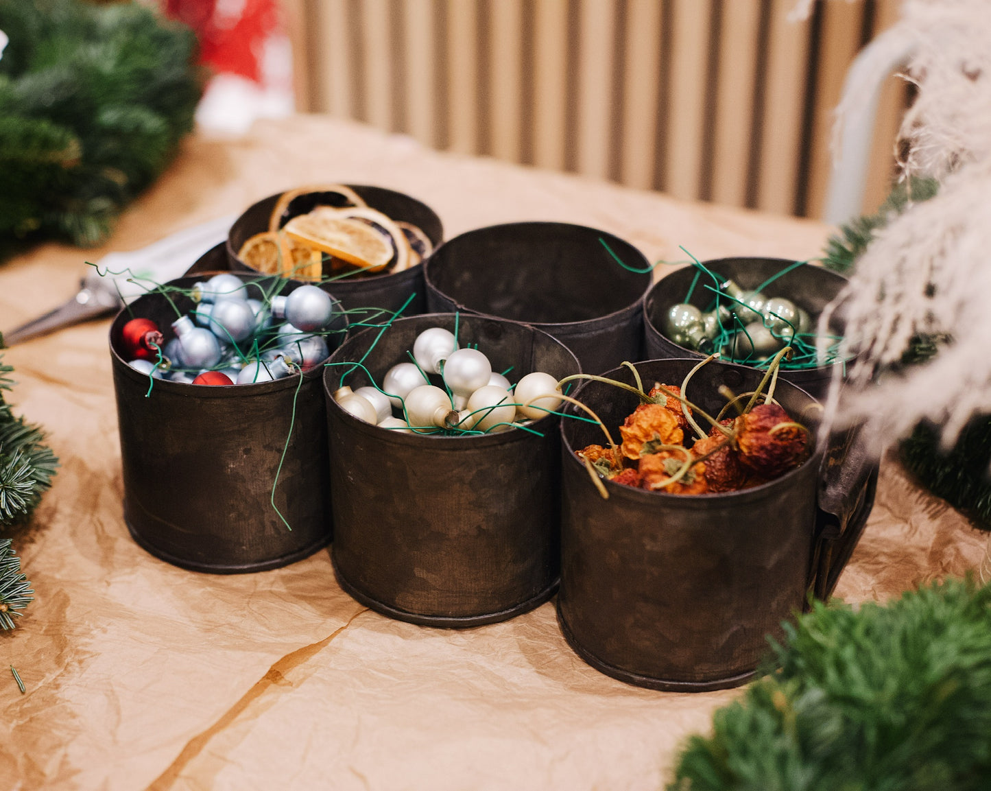 Atelier couronnes de NOEL