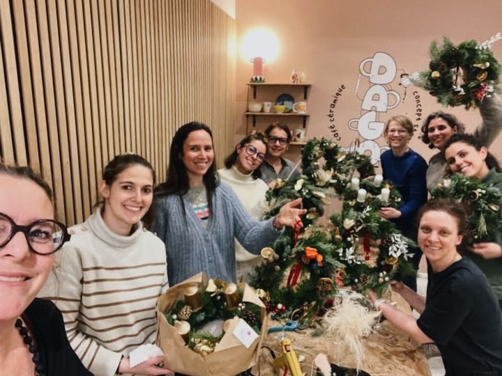 Atelier couronnes de NOEL